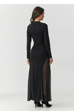  Long dress model 218109 Makadamia 