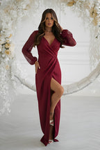  Long dress model 219704 Bicotone 