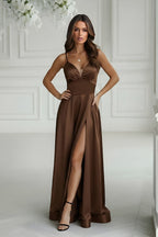  Long dress model 220833 Bicotone 