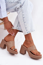  Heeled sandals model 225377 Step in style 