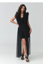  Evening dress model 228316 Makadamia 