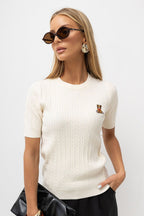  Short sleeve sweater model 230895 Italy Moda 
