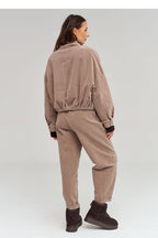  Corduroy jacket model 232012 Makadamia 